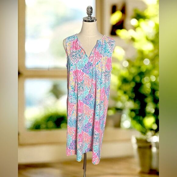 LILLY PULITZER Johana Beach Swim Dress Cover Up SPLASHDANCE - Picture 2 of 12